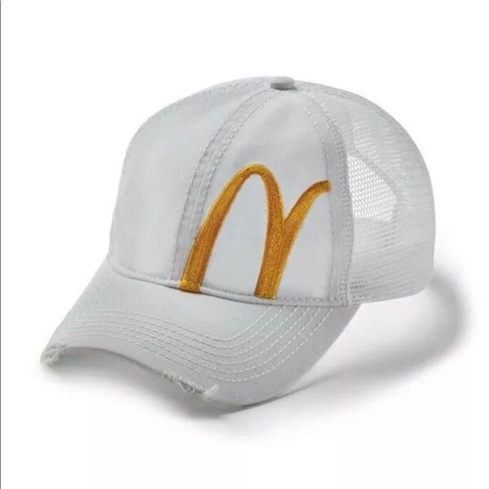 McDonalds Golden Arches White Mesh Trucker Hat 🧢